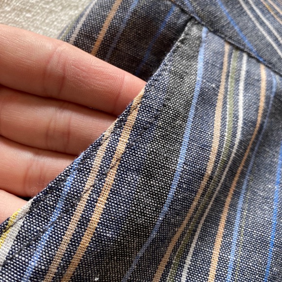 Linen Button-Up Mini Skirt - Picture 5 of 6